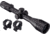 TRYBE Optics 6-24x50mm Rifle Scope, 30mm Advanced Scope Rings, Medium, Black
