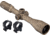 TRYBE Optics 6-24x50mm Rifle Scope, 30mm Advanced Scope Rings, Medium, FDE