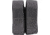 TRYBE Tactical Covered Double Pistol Magazine Pouch, Wolf Grey, 22HPC2WG