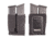 TUFF Products 3 Gun Clip-On Double Pistol Mag Pouch, Black Nylon, Single or Double Stack Mags 7277-NY-2