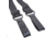 TUFF Products 4-Point Tactical Duty Suspenders w/ Adj. H Harness, Black Plain Keepers, 1.5in. Webbing 7174-BPA