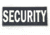 TUFF Products PVC Patch Security 7x3in, Black and White, 7"x3" P-SECURITY-7X3-BW