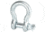 Tuff Stuff Overland D-Ring Shackle, 6.50 Ton Bow Shackle D-Ring 7/8 Inch Pin, Silver, NSN N, TS-BS-6.5-SL-SL