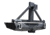 Tuff Stuff Overland Rear Bumper &amp; Tire Carrier Swing for 07-18 Jeep Wrangler JK w/ D-Rings, Matte, Black, NSN N, TS-RBTC-JK