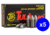 TulAmmo Ammunition, 9mm Luger, 115 Grain, FMJ, Steel Case, Centerfire Pistol Ammo, 50 Rounds Box, TA919150
