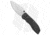Tuya Knife Big Belly Slide Folding Knife, 3.50in, 154CM, Drop Point Blade, G-10, Black Handle, Black/Gray, 7.50 inch, BHQ-174124