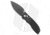 Tuya Knife Big Belly Slide Folding Knife, 3.50in, 154CM, Drop Point Blade, G-10, Black Handle, Black/Black, 7.50 inch, BHQ-174131