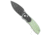 Tuya Knife Big Belly Slide Folding Knife, 3.50in, 154CM, Drop Point Blade, G-10, Jade Handle, Jade/Black, 7.50 inch, BHQ-174120