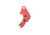 Tyrant CNC 1.0/2.0 Pistol Trigger, Smith &amp; Wesson M&amp;P 9/.40/9c/.40c, Red/Black, TD-MPTRIG-FSC-RED/BLK