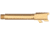 Tyrant CNC Threaded Pistol Barrel, Glock 19/19X/45, 1-10 Twist, 1/2-28 Thread, 416R Stainless Stee, Gold, TD-G19BRL-TRD-Gold