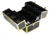 TZ Case Aluminum-Framed Makeup Case, Gold/Black, 14.25 x 9 x 9.25in, AB-16 GBD