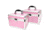 TZ Case Small Make-up Kit Beauty Case - Pink Black Dot AB68PBD