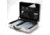 TZ Case NC38 Aluminum 17" Silver Laptop Case w/ Organizer Pockets NC-38S