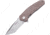 Ultra-X Cobra Linerlock Tan Folding Knife, 3 stonewash finish 440C stainless blade, Desert tan G10 handle, UXHK215F