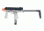 Umarex Combat Zone MAG-9 Electric Airsoft Gun w/120-Round 6mm Airsoft Magazine, Clear 2272111