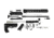 UnbrandedAR AR15 Rifle Build Kit, 16in Barrel, 15in Rail, Black, 223WYBK0001