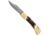 Uncle Henry Uncle Henry LB8CP Bear Paw Next Gen Folding Knife, 3.7in 7Cr17 HC Stainless Steel Clip Point Blade, Staglon Handle, Sliver, 1136005