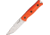 Uncle Mikes Bushcraft Companion, Carbon Steel, Blaze Orange G10 Handle BCB35BO