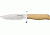 Uncle Mikes Classic Blades Halo Fixed Blade Knife, 3.625in, A-2 Tool Steel Clip Point, Antique Ivory Micarta Border Patrol Handle BCB12AI