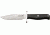 Uncle Mikes Classic Blades Halo Fixed Blade Knife, 3.625in, A-2 Tool Steel Clip Point, Black Canvas Micarta Border Patrol Handle BCB12BM