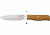 Uncle Mikes Classic Blades Halo Fixed Blade Knife, 3.625in, A-2 Tool Steel Clip Point, Natural Canvas Micarta Border Patrol Handle BCB12NM