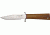 Uncle Mikes Classic Model 4 Fixed Blade Knife, 3.75in, A-2 Tool Steel, Natural Canvas Micarta Handle BCB4NM
