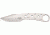 Uncle Mikes Model 155 Neck Knife Stainless Fixed Blade Knife, 3in, Finger Ring Handle BCB155SS