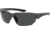 Under Armour Blitzing Sunglasses with Shiny Jet Grey Frame and Grey Lens, Medium, UA0012S R6S-IR