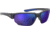 Under Armour Blitzing Sunglasses with Transparent Grey Frame and Blue to Grey Mirror Lens, Medium, UA0012S KB7-W1
