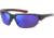 Under Armour Blitzing Sunglasses with Transparent Jet Grey Frame and Violet Blue Gold Tuned Mirror Lens, Medium, UA0012S 268-PC