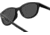 Under Armour Breathe Sunglasses with Shiny Black Frame and Grey Lens, Medium, UA0014GS 807-IR
