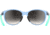 Under Armour Breathe Sunglasses with Transparent Azure Frame and Silver Mirror Lens, Medium, UA0014GS MVU-IC