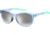 Under Armour Breathe Sunglasses with Transparent Azure Frame and Silver Mirror Lens, Medium, UA0014GS MVU-IC