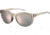 Under Armour Breathe Sunglasses with Transparent Grey Frame and Rose Gold Mirror Lens, Medium, UA0014GS 10A-0J