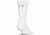 Under Armour Charged Cotton 2.0 Socks, Pack of 6, White/Gray, 7-9 Youth Large, U322-WHT/GRY-YL