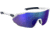 Under Armour Force 2 Sunglasses with Matte White/Grey Frame and Blue Mirror Lens, Medium, UA0011S WWK-W1