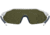 Under Armour Force 2 Sunglasses with Matte White/Grey Frame and Blue Mirror Lens, Medium, UA0011S WWK-W1