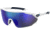 Under Armour Force 2 Sunglasses with Matte White/Grey Frame and Blue Mirror Lens, Medium, UA0011S WWK-W1