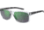 Under Armour Hustle Sunglasses with Crystal-Havana Black Temples/Grey Frame and Green Mirror Lens, Medium, UA0005S MNG-Z9