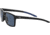 Under Armour Hustle Sunglasses with Shiny Black/Grey Frame and Blue Flash Lens, Medium, UA0005S 807-KU