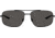Under Armour Impulse Sunglasses with Matte Black Frame and Grey Polarized Lens, Medium, UA0015GS 003-M9