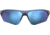 Under Armour Playmaker Sunglasses with Matte Blue Frame and Baseball Tuned Blue Mirror Lens, Medium, UA0001GS PJP-W1