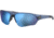 Under Armour Playmaker Sunglasses with Matte Blue Frame and Baseball Tuned Blue Mirror Lens, Medium, UA0001GS PJP-W1
