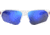 Under Armour Playmaker Sunglasses with Matte White Frame and Baseball Tuned Blue Mirror Lens, Medium, UA0001GS 6HT-W1