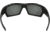 Under Armour UA Battlewrap Sunglasses, Off-Shore Lens, Satin Black, One Size Fits Most, UA8650081-010167