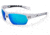Under Armour UA Octane Sunglasses, Blue Multiflection Lens, Shiny White, One Size Fits Most, UA8600094-100961
