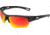 Under Armour UA Octane Sunglasses, Orange Baseball Tuned Lens, Satin Black, One Size Fits Most, UA8650094-010144