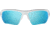 Under Armour UA Octane Sunglasses, Tuned Baseball Blue Lens, Satin White/Navy, One Size Fits Most, UA8650094-114064