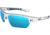 Under Armour UA Octane Sunglasses, Tuned Baseball Blue Lens, Satin White/Navy, One Size Fits Most, UA8650094-114064