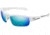 Under Armour UA Propel Sunglasses, Blue Multiflection Mirrored Lens, Satin White, One Size Fits Most, UA8600106-111861
